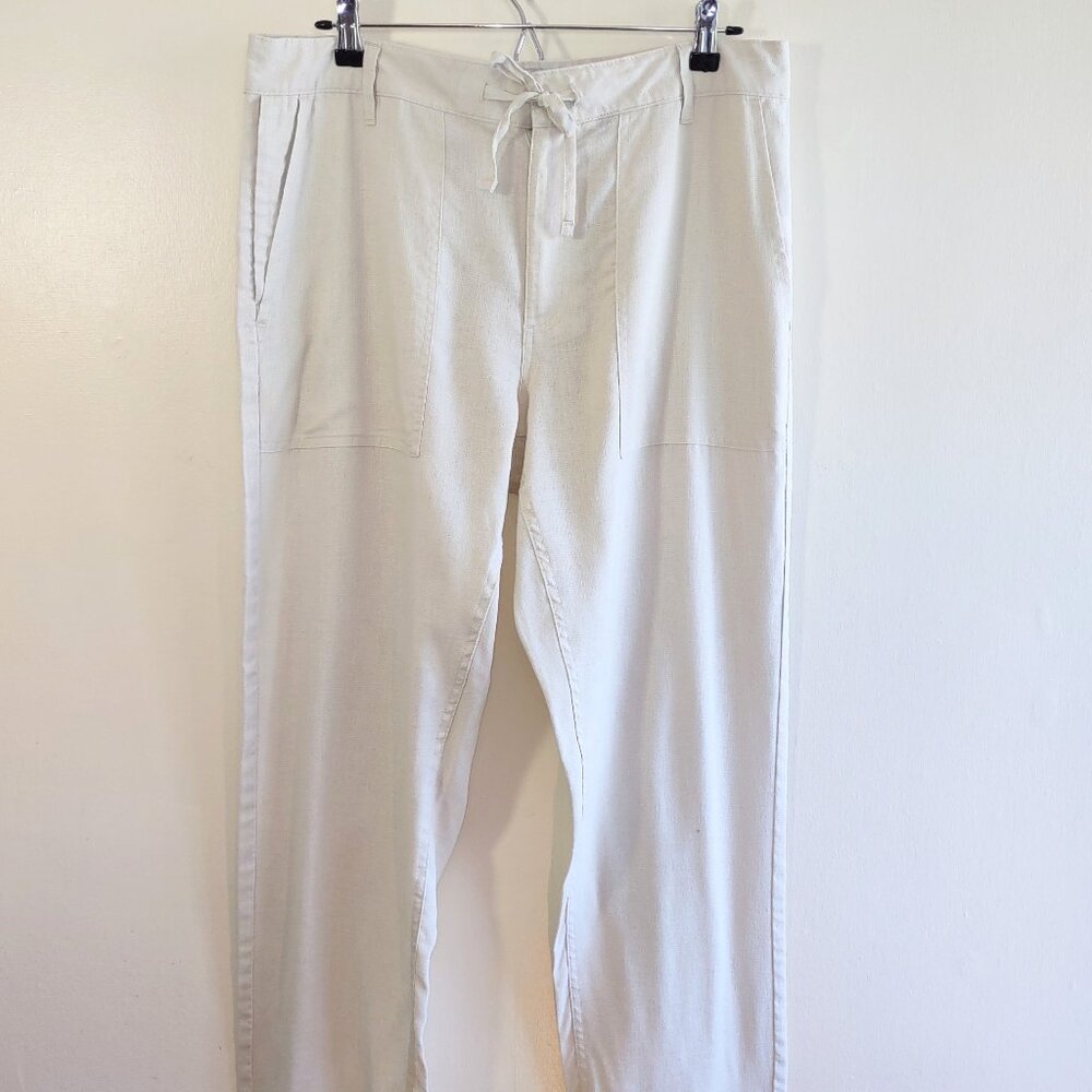 Rail Riders L.O.A. Hemp Blend Pants Casual Straight Leg Cargo Pockets Men 34x32